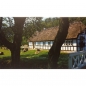 Preview: Bild Kunstdruck LANDHAUS Bauernhaus Dänemark 50x30 cm bespannt auf Holzrahmen