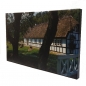 Preview: Bild Kunstdruck LANDHAUS Bauernhaus Dänemark 50x30 cm bespannt auf Holzrahmen