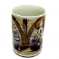 Preview: Kaffeetasse Tasse HUND & KATZE Keramik
