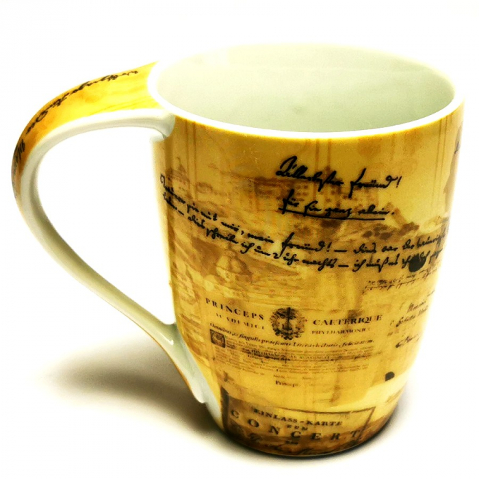 Kaffeetasse Tasse WOLFGANG AMADEUS MOZART Musik Design Keramik