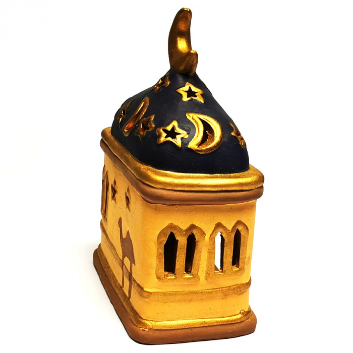 ORIENT MOSCHEE KAMEL STERN MOND Teelicht Teelichthalter Kerzenhalter Keramik