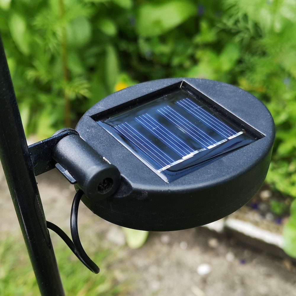 EUROVILAG TRENDSHOP - AUTO OLDTIMER ROT Solar Licht Gartenstecker  Gartendeko Metall 85 cm