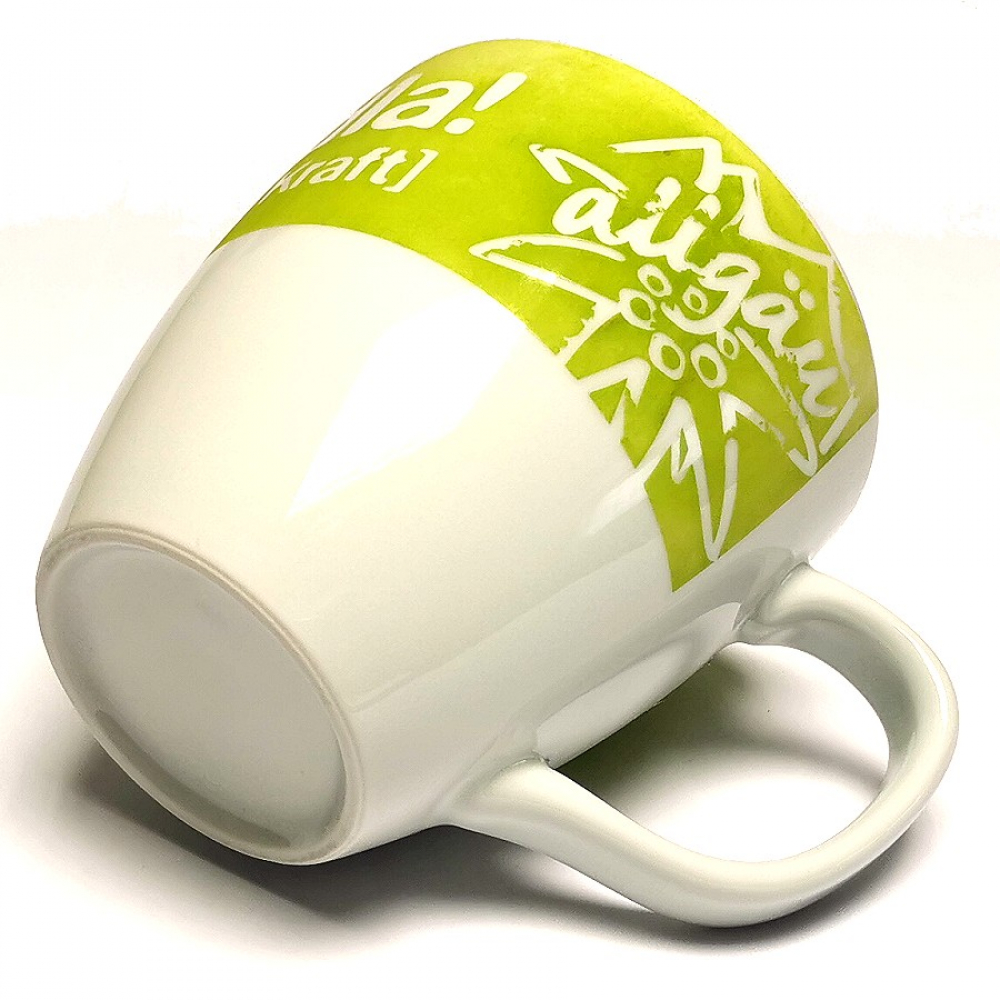 Kaffeetasse Tasse BAYERN ALLGÄU bloß it hudla! grün Keramik