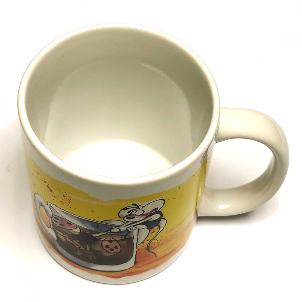 Kaffeetasse Tasse DIDDL® MAUS KAFFEE SCHLÜRF BECHER gelb Keramik