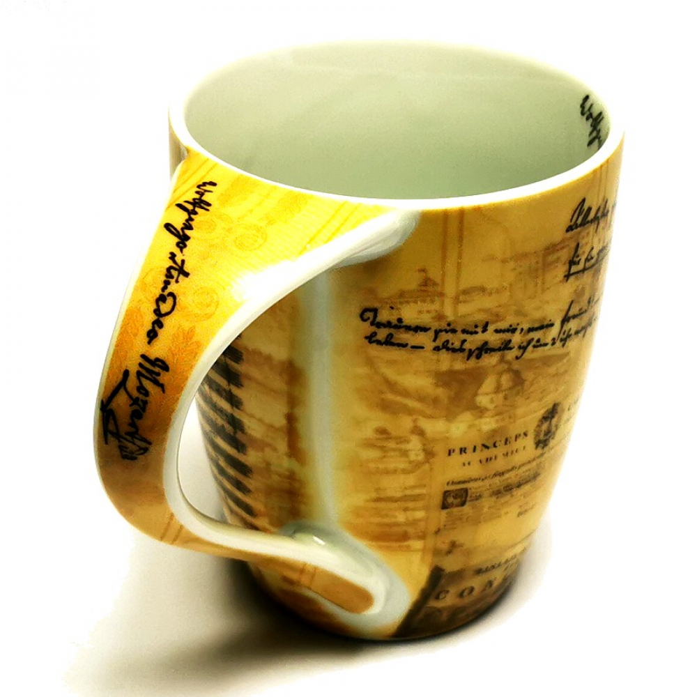 Kaffeetasse Tasse WOLFGANG AMADEUS MOZART Musik Design Keramik