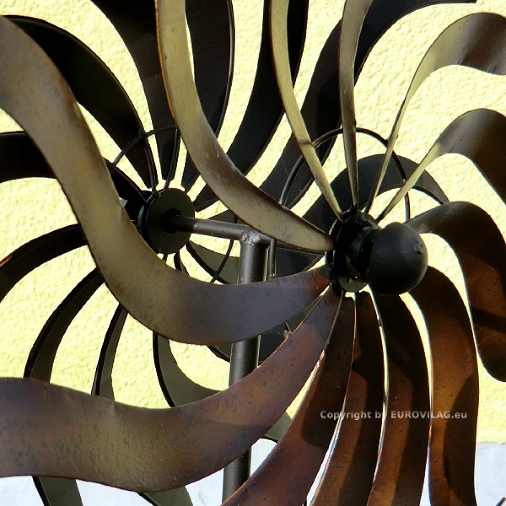 JULIA großes METALL Windrad Windspiel Gartenstecker Höhe 185 cm Ø 57 cm